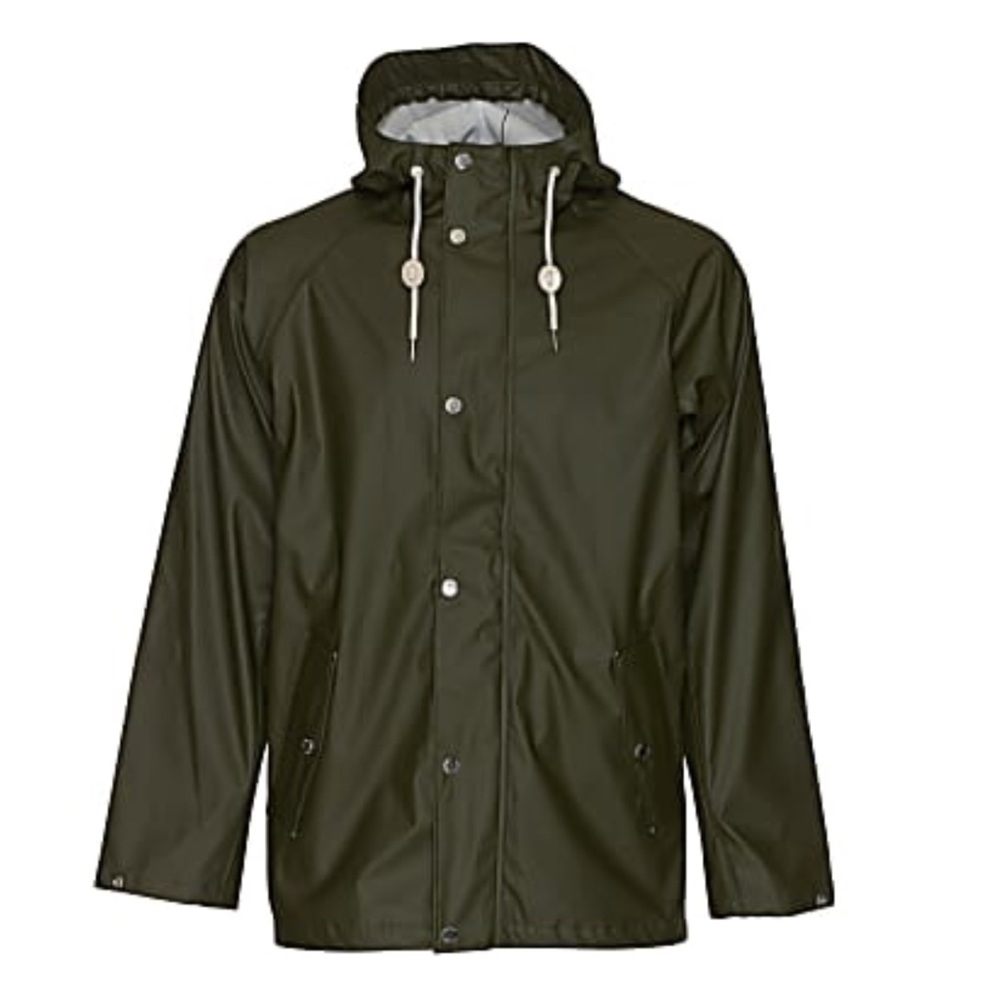 Tretorn Sixten Long Rain Jacket Forest Green NWT